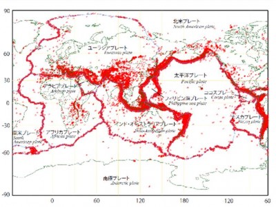 地震分布